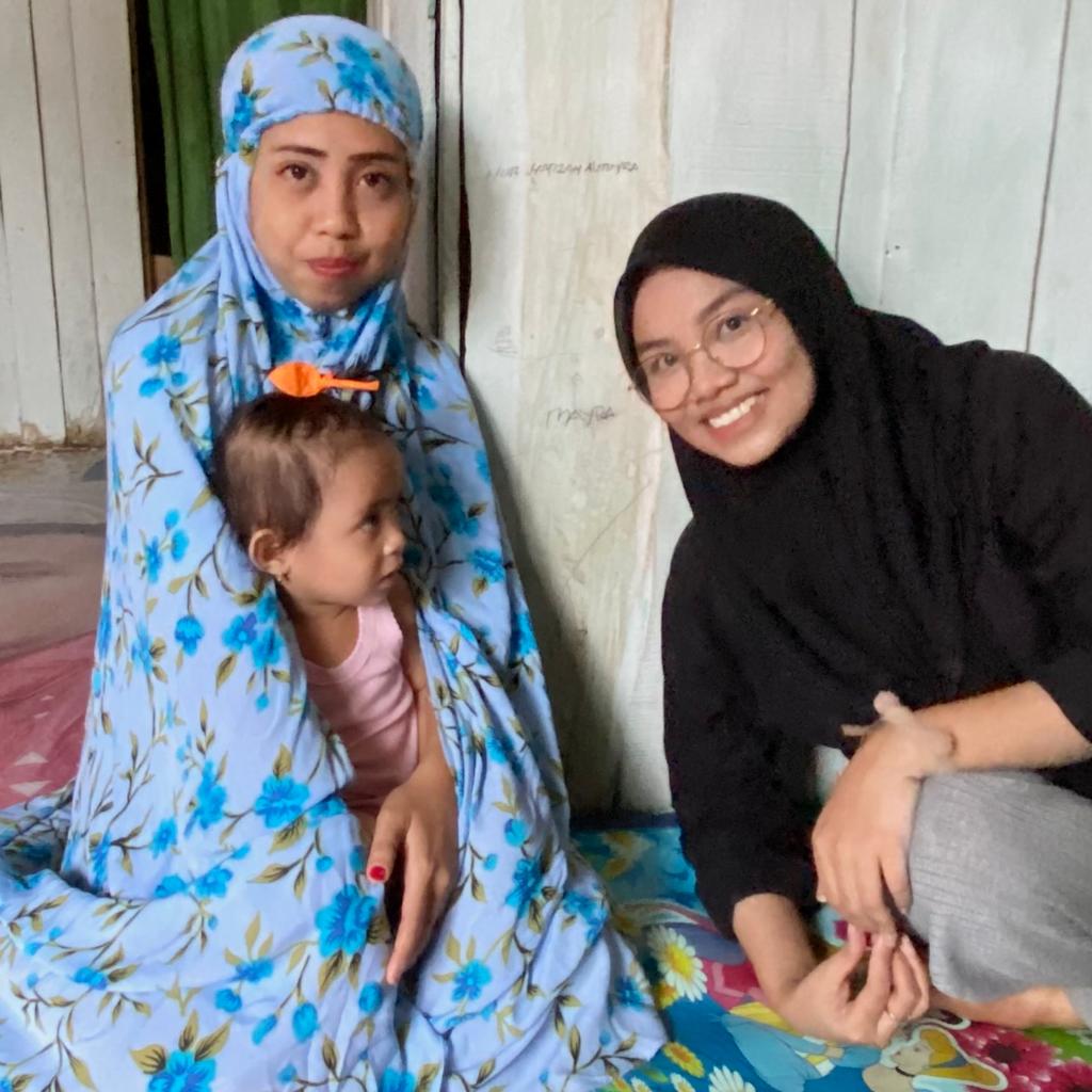 Kunjungan keempat, Adek Nur afizah sudah besar 